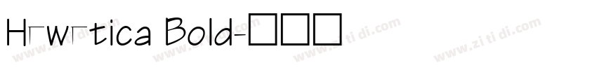 Hewetica Bold字体转换
